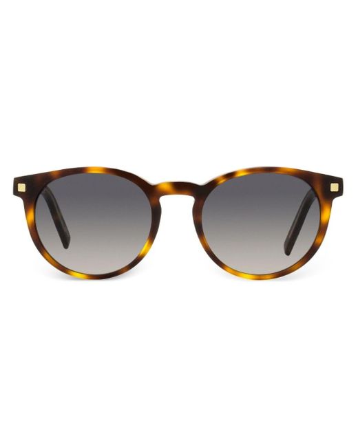 Zegna Brown Pantos Oval-frame Sunglasses for men