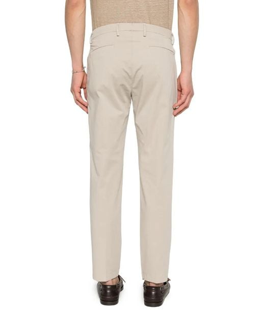 Briglia 1949 Natural Pleated-Design Trousers for men