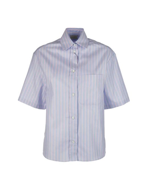 Paul & Shark Blue Striped Short-Sleeve Shirt