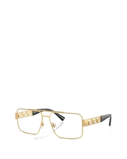 Versace White Greca Navigator Glasses for men
