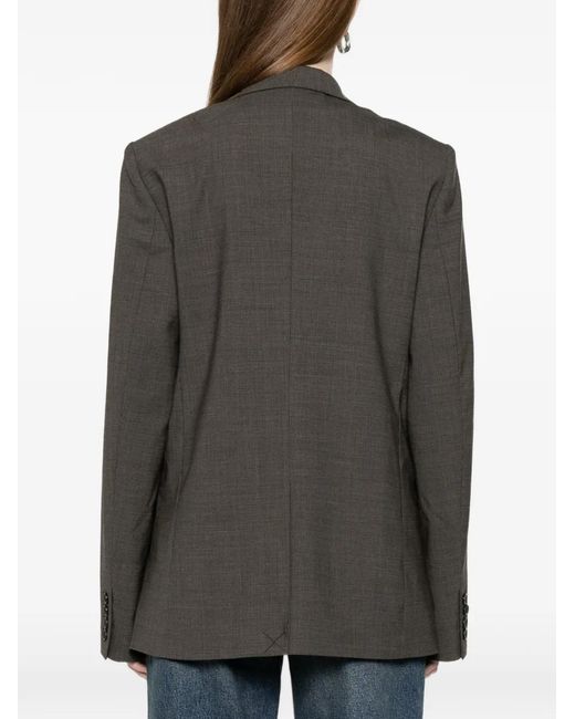Blazer Con Motivo Pied De Poule 6397 de color Gray