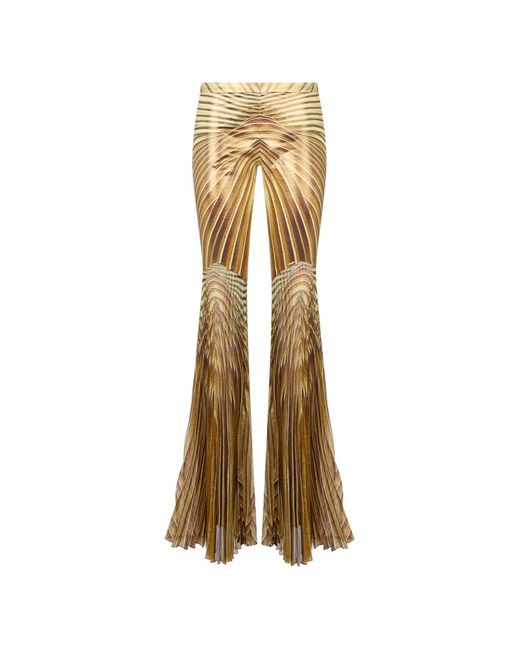 Roberto Cavalli Natural Pleated Trousers