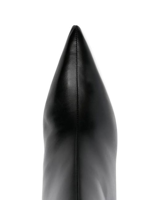 Patrizia Pepe レザー アンクルブーツ Black