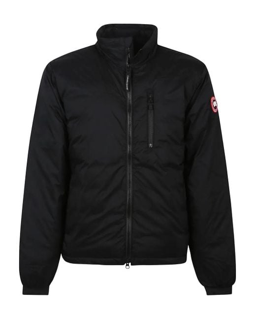 Canada Goose Black Lodge Zip-Up Jacket for men