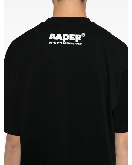 Aape By A Bathing Ape Black Aaper T-Shirt for men