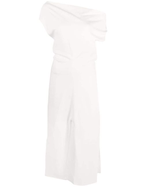 Proenza Schouler White Rosa Cowl-neck Crepe Maxi Dress