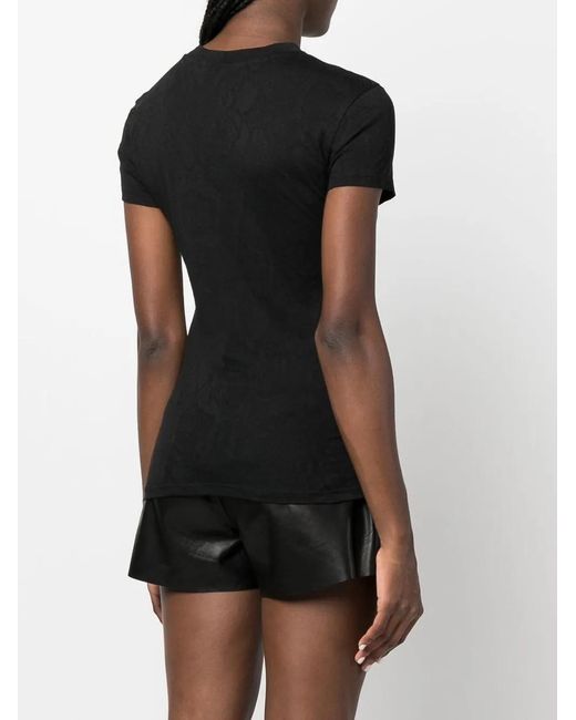Philipp Plein Black Rhinestone-Embellished T-Shirt