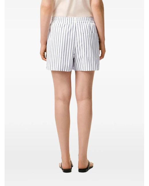 AMI White Elasticated Shorts