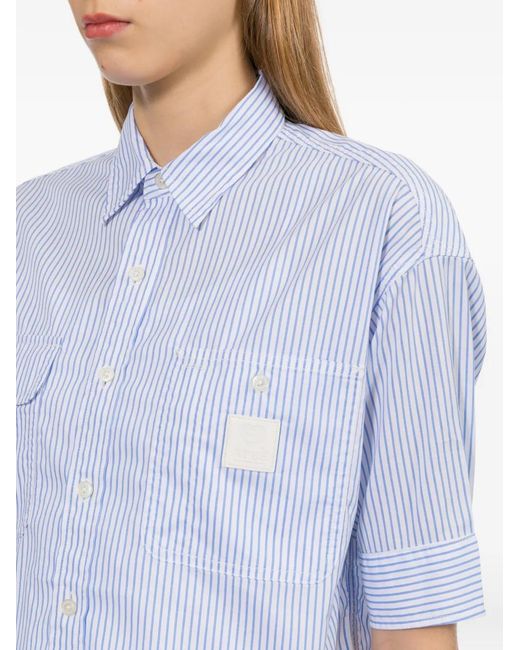 AAPE BY A BATHING AP White Striped Shirt