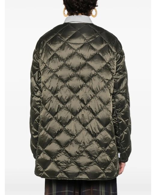 Chaqueta Acolchada Con Botones Max Mara de color Green