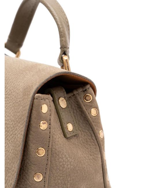 Zanellato Metallic Baby Postina Stud-Embellished Tote Bag