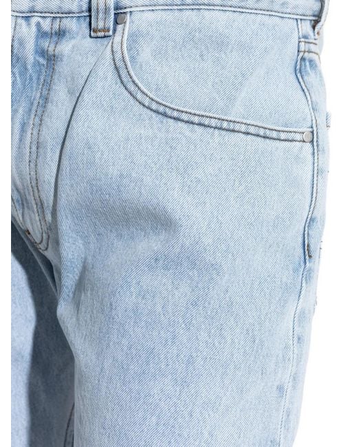 Entire studios Blue Logo-Patch Jeans for men