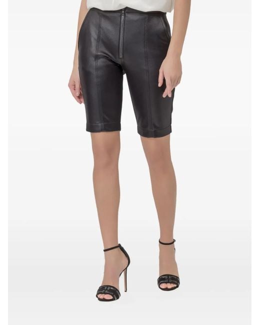 BROGNANO Blue Shorts aus Leder