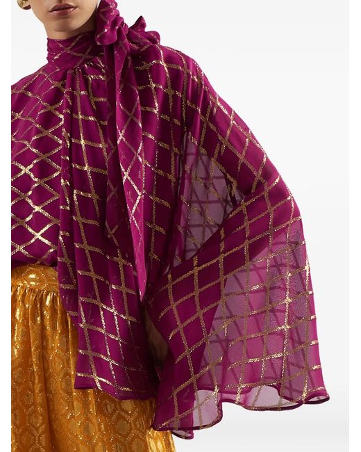 Taller Marmo Purple Stevie Blouse