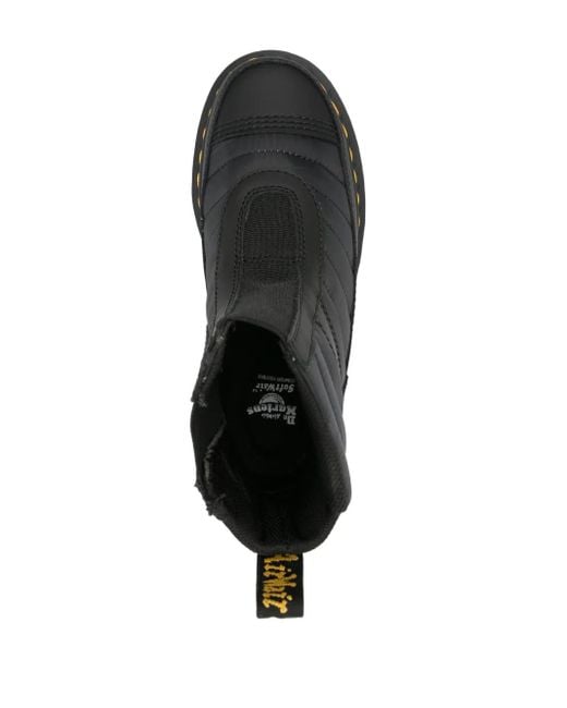 Dr. Martens Black Audrick Quilted Chelsea Boots
