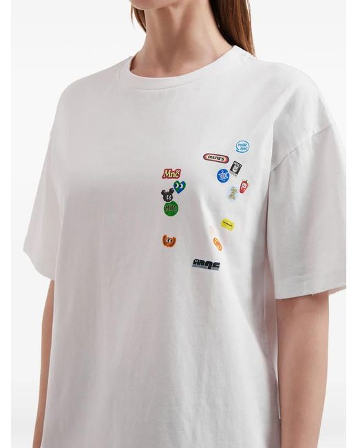 Mini Cream White Layered T-Shirt