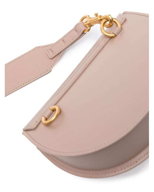 Chloé Pink Neutral Marcie Leather Mini Bag - Women's - Calf Leather/lambskin
