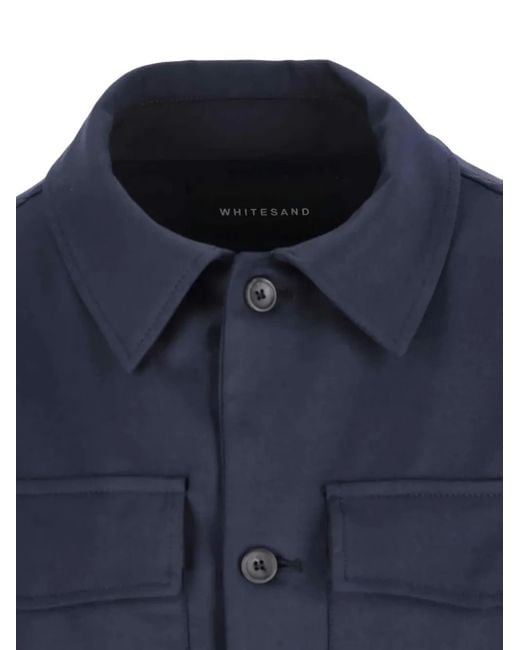 White Sand Blue Buttoned Shirt for men