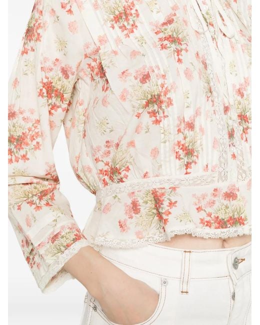 Doen Natural Hillock Lace Blouse