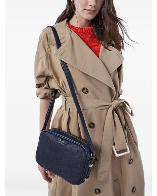 Tous モノグラム ショルダーバッグ Blue