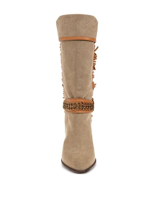 Isabel Marant Levon 60mm フリンジ ブーツ Brown