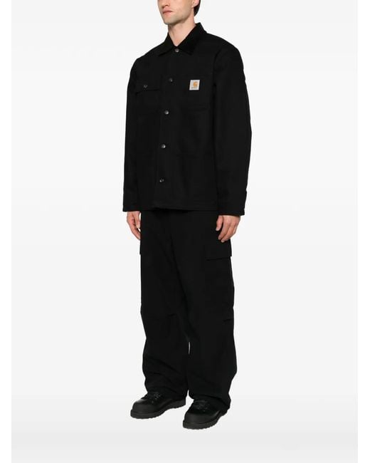 Carhartt Black Michigan Logo-Patch Jacket for men