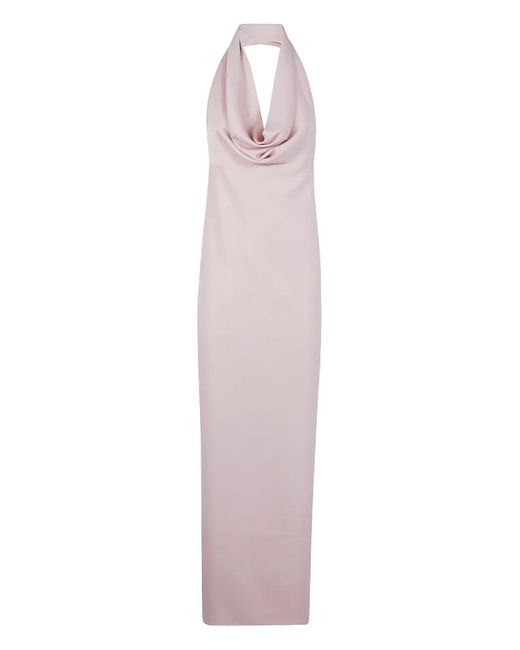 DR. HOPE Purple Cowl-Neck Maxi Dress