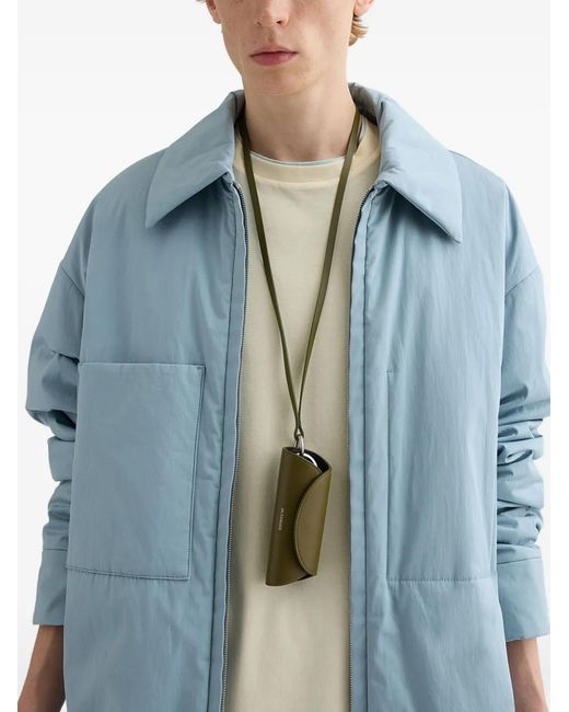 Jil Sander Green Porte-Clés Étoile Cannolo for men