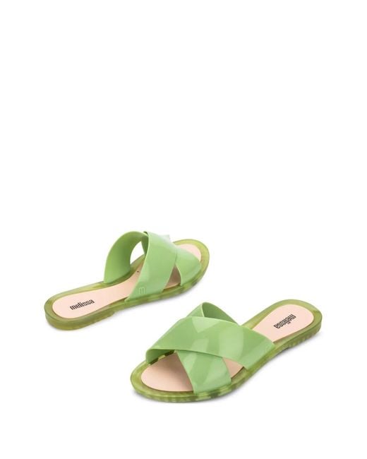 Melissa Green Duo Slide Flip-Flops