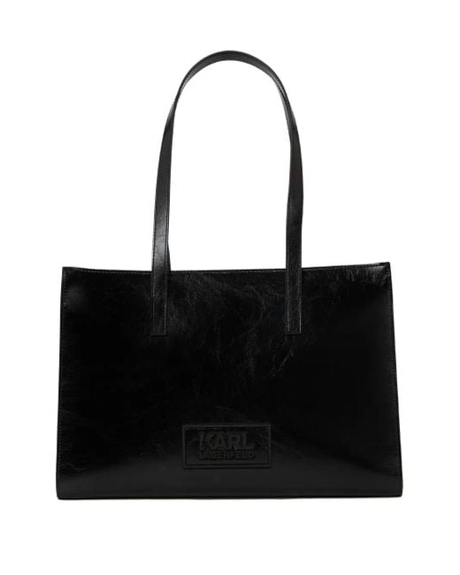 Karl Lagerfeld Black K/Stone Tote Bag