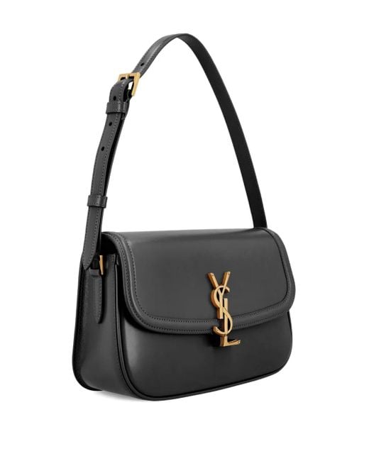 Saint Laurent Black Large Solferino Shoulder Bag