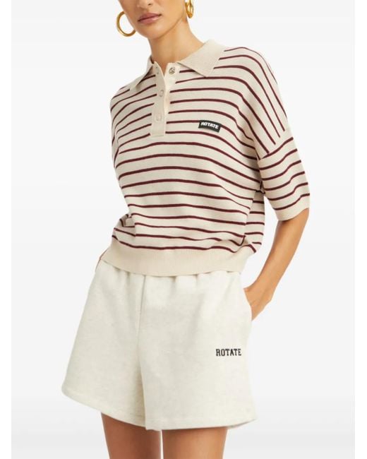 ROTATE BIRGER CHRISTENSEN Gray Shorts Mit Elastischem Bund