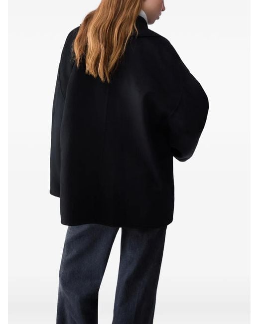 Liu Jo Black Short Wool Coat