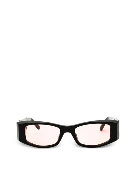 Palm Angels Black Angel Logo-Plaque Sunglasses