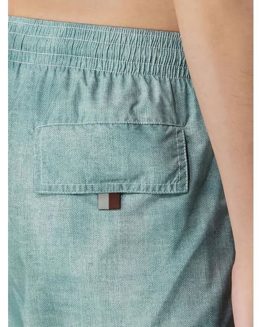 Canali Blue Drawstring Swim Shorts for men