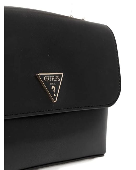Guess Black Chain-Strap Shoulder Bag