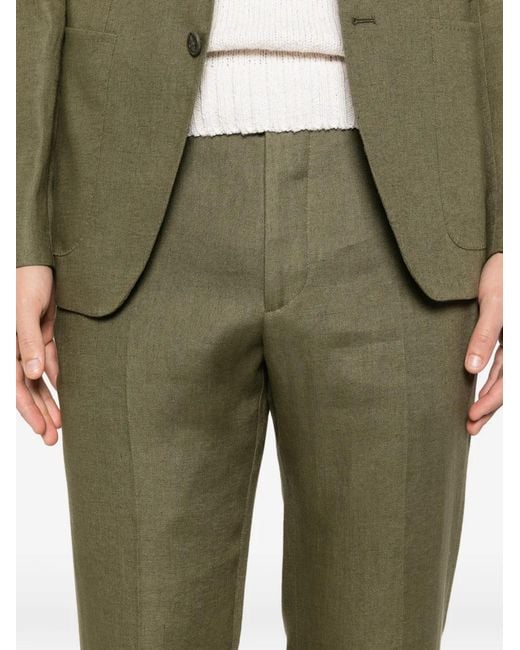 Tagliatore Green Single-Breasted Suit for men