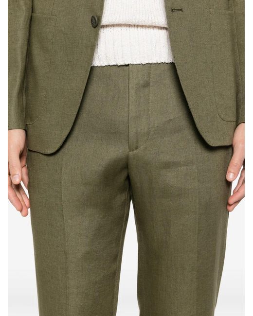 Tagliatore Green Single-Breasted Suit for men