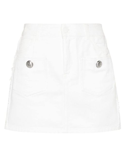 Zadig & Voltaire White Joa Denim Mini Skirt