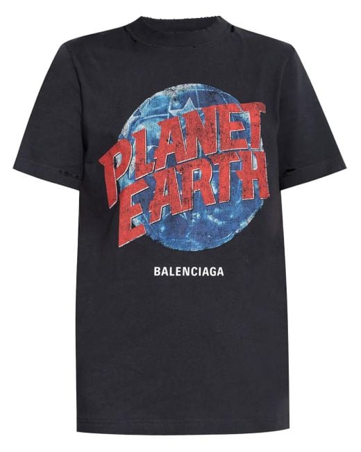 Balenciaga Black Planet Earth Dress