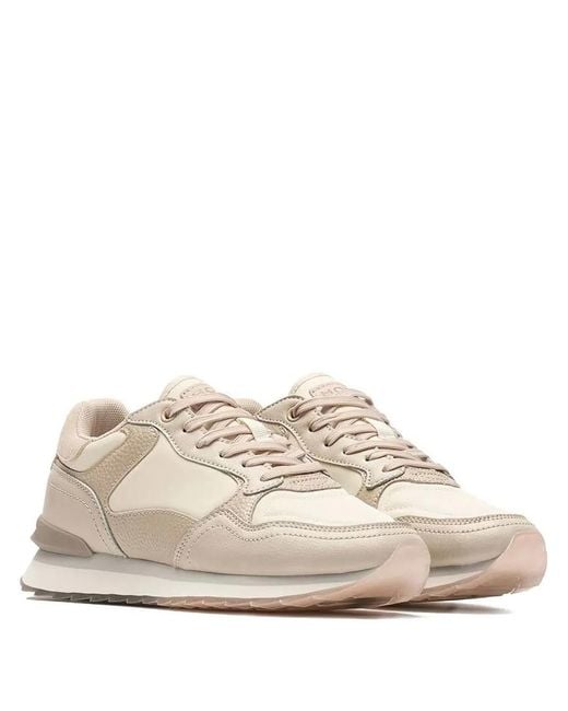 HOFF Natural City Beaufort Leather Panelled Trainers