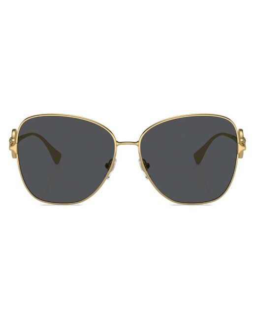 Versace Eyewear Medusa Oversizeframe Sunglasses in Gray Lyst