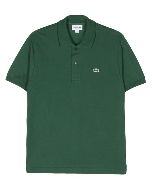 Polo en coton à patch logo Lacoste pour homme en coloris Green