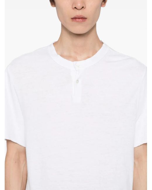 James Perse White Slub T-Shirt for men