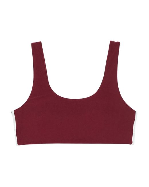 The Upside Red Oxford Harley Sport Bra
