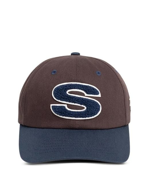 Stussy Blue Low Profile Chenille Snapback Baseball Hat