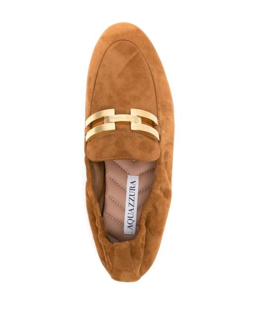 Aquazzura Brown Brandi Loafers