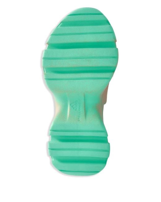 Adidas By Stella McCartney Green Sliders