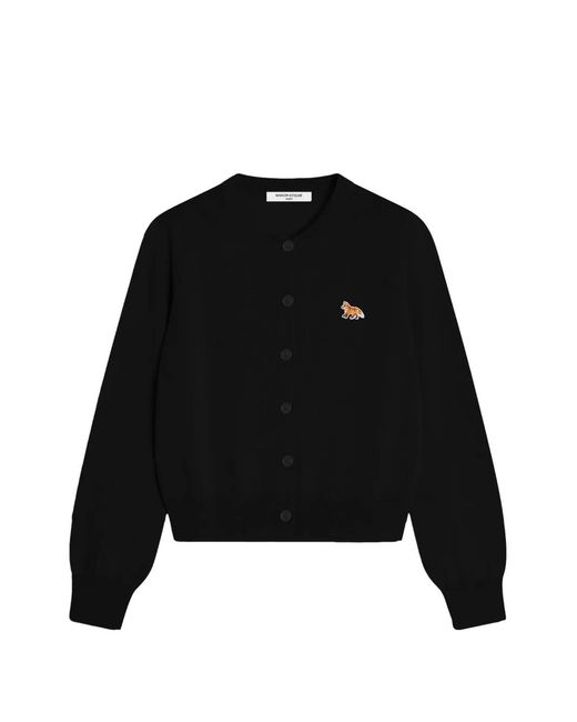 Maison Kitsuné Black Fox Patch Cardigan