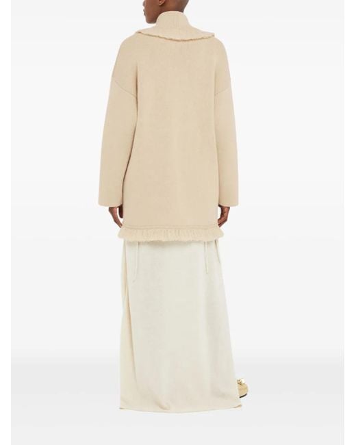 Alanui Natural Finest Single-Breasted Coat